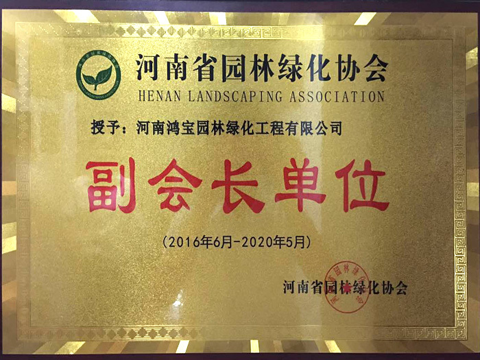 201606-202005河南省园林协会副会长单位 201606-202005河南省园林协会副会长单位